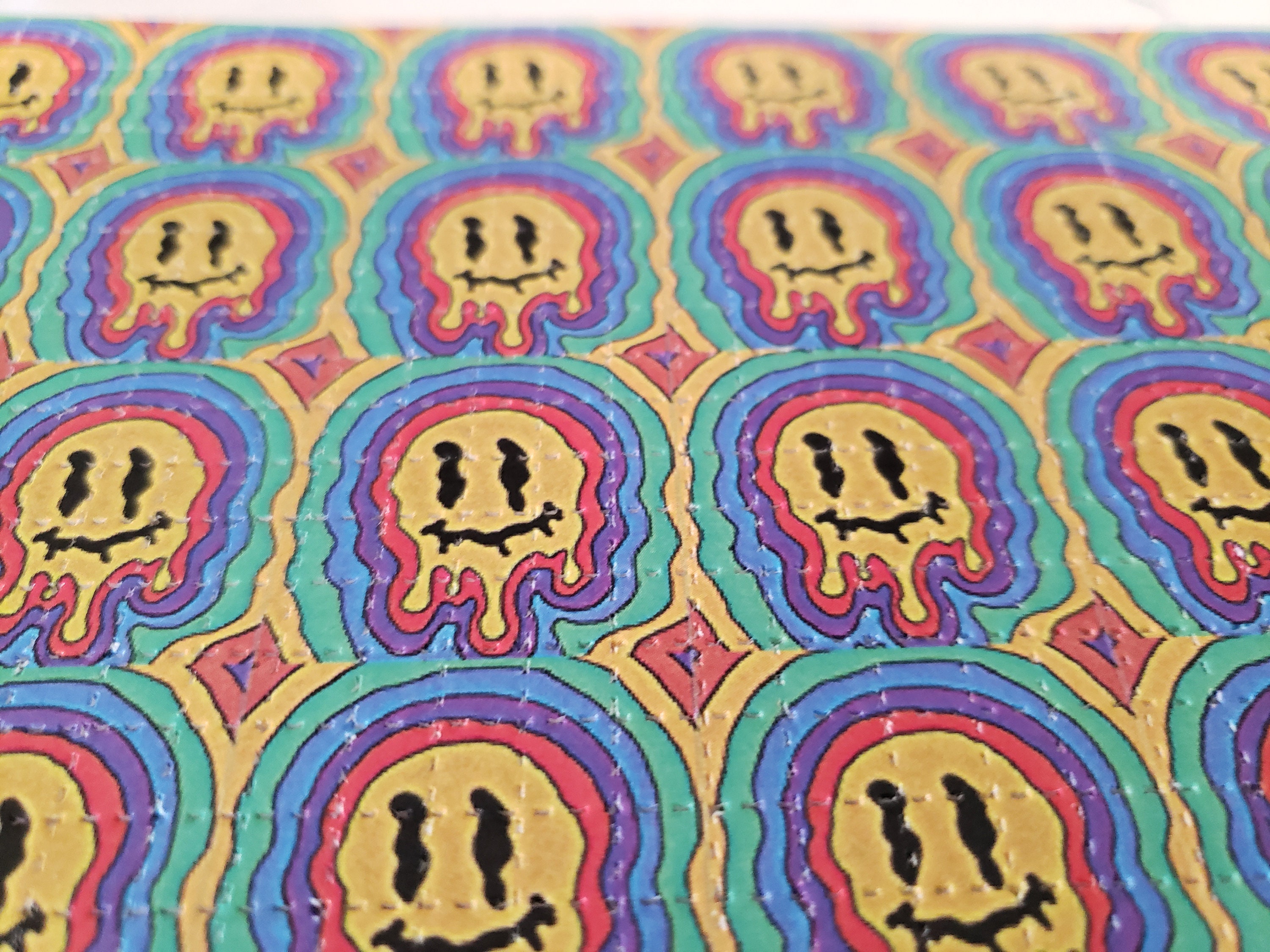 Smiley Botter The New Rare Smiley Tributes Melting Smiley Tabs Blotter Art Print - Etsy