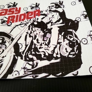 Easy Rider Rare Dennis Hopper blotter art print