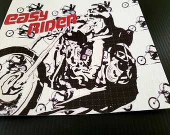 Easy Rider Rare Dennis Hopper blotter art print