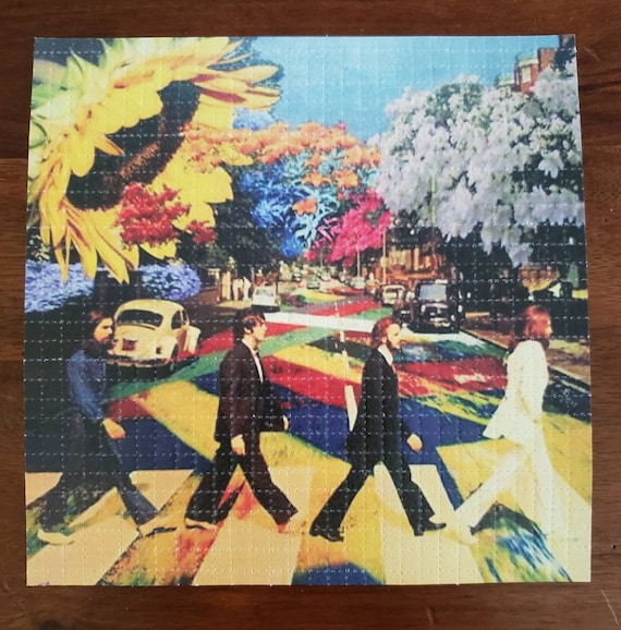 Original Psychedelic Abbey Road Beatles Blotter Art Print - Etsy
