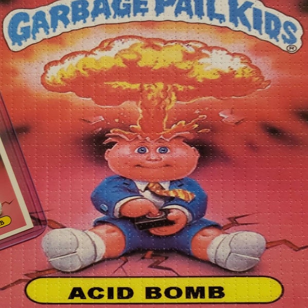 2014 Acid Bomb Garbage Pale Kid tribute Blotter art print only . Not the o.g card included