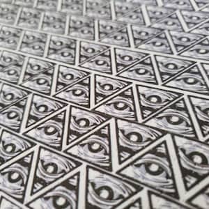 Original Temple Of Eyes Blotter Art Print
