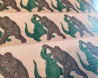 Killer Kong Tabs 16 panel 70s Style Blotter Art Print