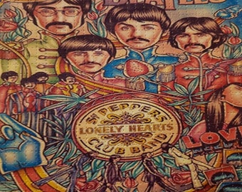 Original Beatles Timeline Comicfiguren Vintage Style Blotter Art Print