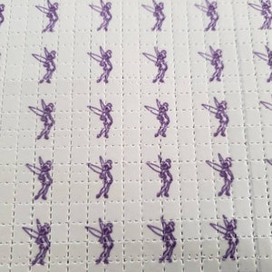Original Rare tinkerbell purple vintage Blotter Art Print.