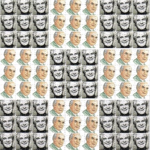 Legends Tim Leary & Albert Hofmann Heads  Blotter Art Print