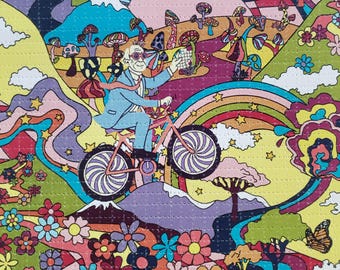 ブロッターアート 宇宙を見つめるホフマン ホフマン バイク LSD