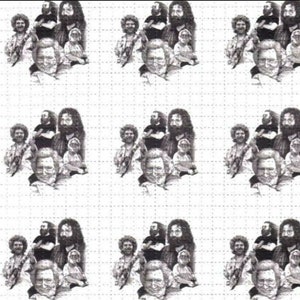 2014 Jerry Garcia Timeline Blotter Art Print