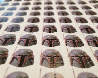 Original Boba Fett/Mandalorian Star Wars Blotter Art Print