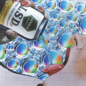 Original Sip Of Sandoz  Blotter Art Print