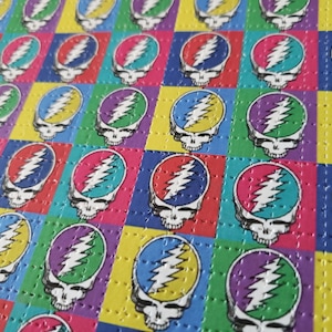 Dead Head Skulls & Tabs Blotter Art Print