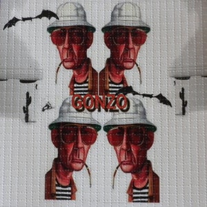 Original 2015 Hunter S. Thompson Gonzo Blotter Art Print