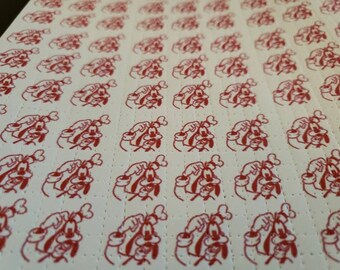 Red Goofy Blotter Art Print