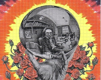 Garcia Illusion Grateful Dead Blotter Art Print