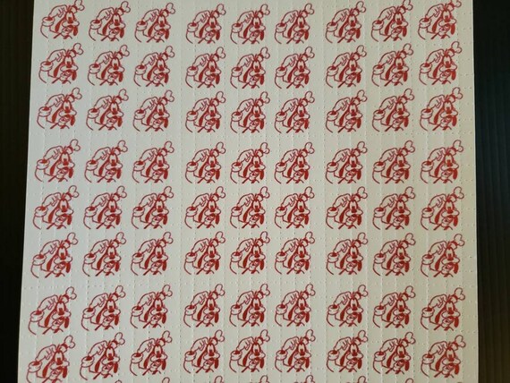 Red Goofy Blotter Art Print - Etsy