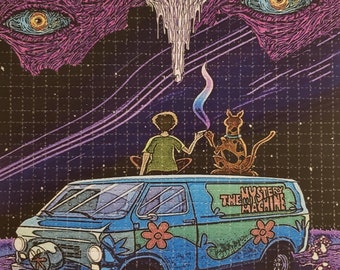 Scooby DMT Doobie Doo Blotter Art Print