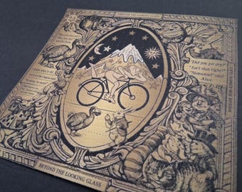 Ride Through The Looking Glass Bike day 2026 Double Sided Blotter Art Print