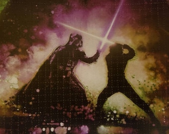 4.Mai 2021 Starwars Jedi Father vs Son Blotter Kunstdruck