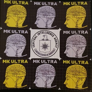 Rare MK Ultra Retro Art style 2013 blotter art print