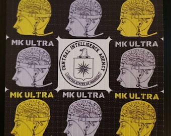 Rare MK Ultra Retro Art style 2013 blotter art print