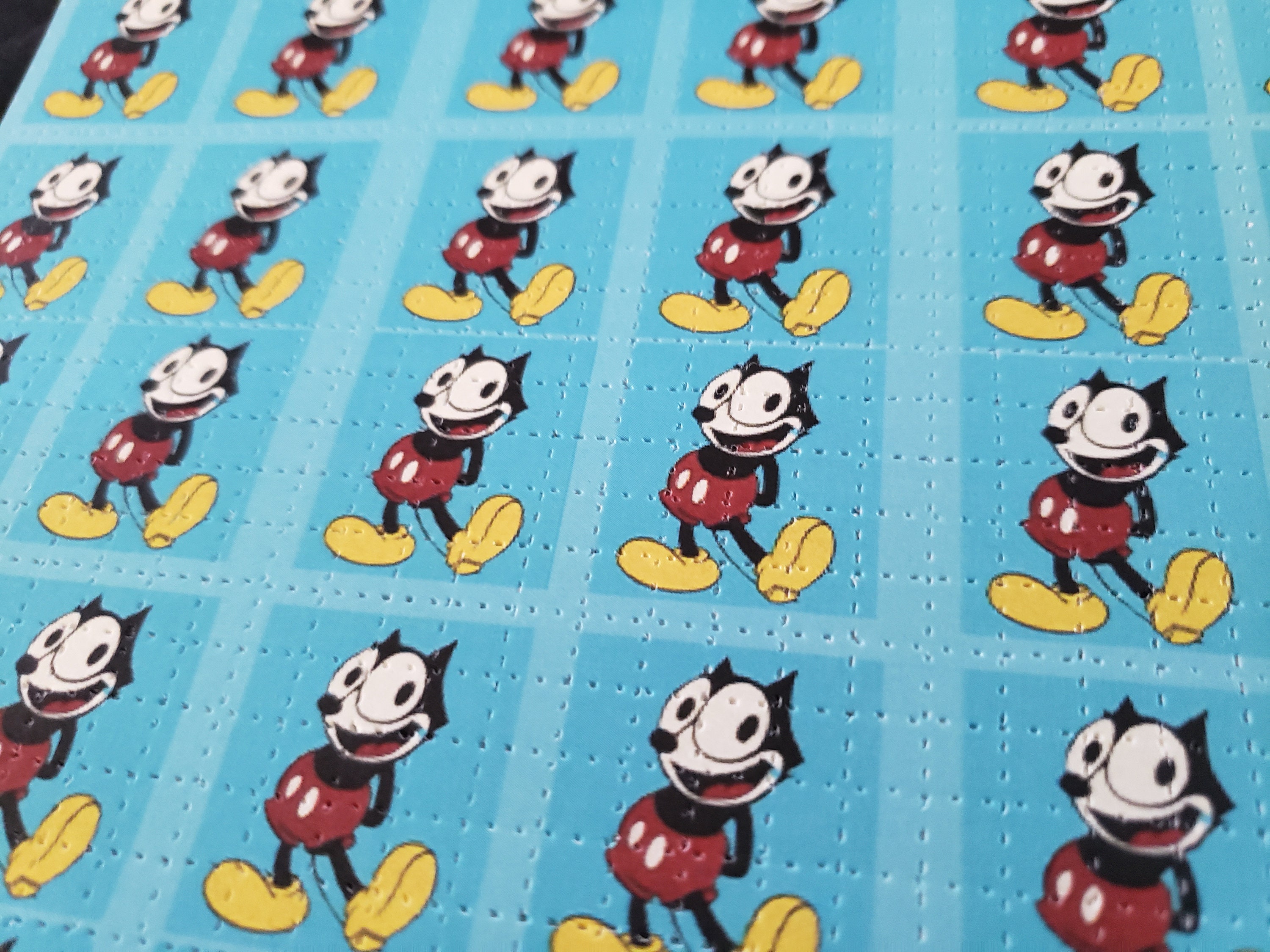 Felix the Mouse Blue Panels Blotter Art Print. - Etsy