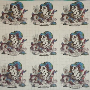 Retro Mad Hatter Blotter Art Print