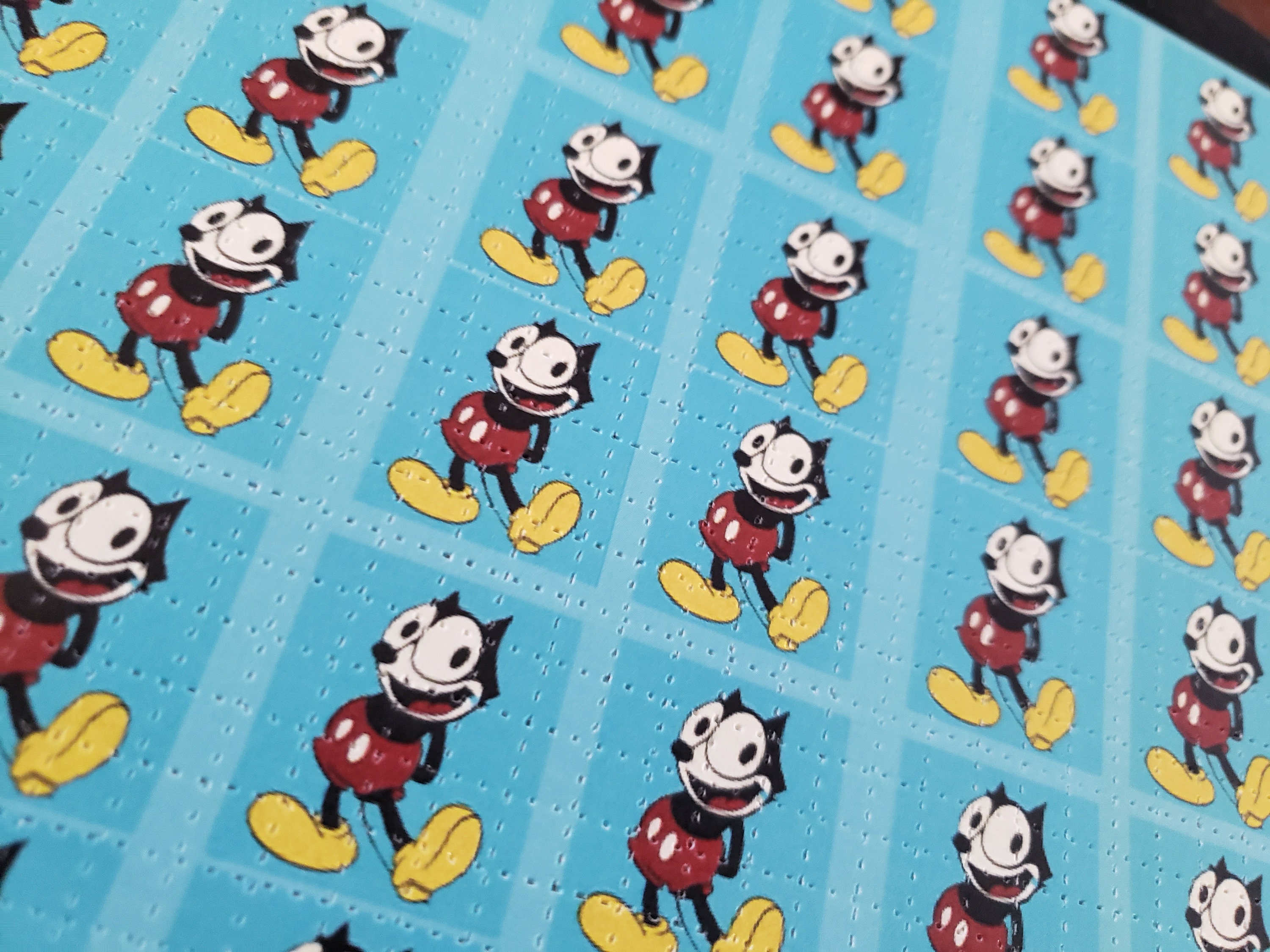 Felix the Mouse Blue Panels Blotter Art Print. - Etsy