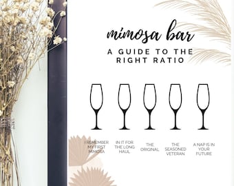 Dollar Download: Mimosa Bar Guide Printable