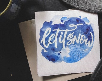 Let It Snow Card | Pray for Snow | Holiday Card