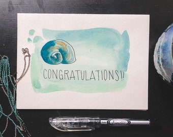 OG Stationary Projects | congratulations | beach | shell
