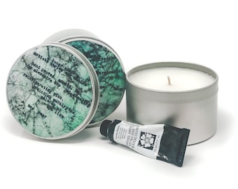 Soy Candle | "Lunar Black" | uplifting and calming eucalyptus and peppermint
