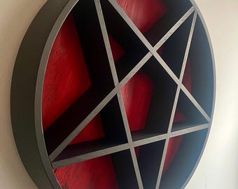 Fire & Brimstone Black and Red Pentacle/Pentagram