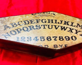 Handmade Miniature Ouija Coffin Jewelry/Keepsake Box
