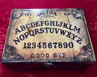 Handmade Rustic Ouija Board Cigar Box