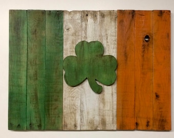 Erin Go Bragh Rustic Flag of Ireland