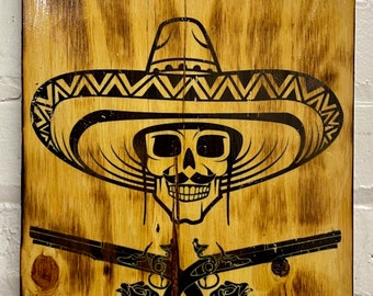 Bad Hombres Reclaimed Wood Wall Art