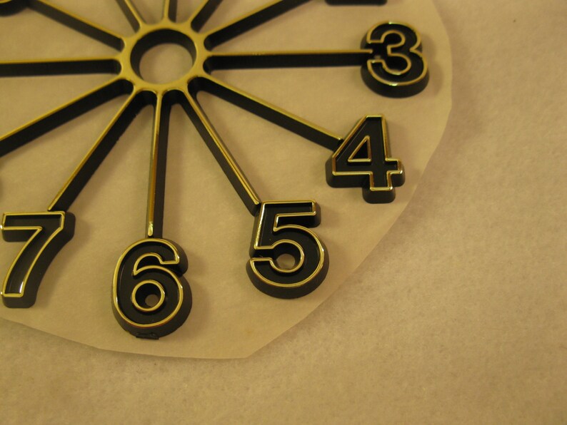 Vintage Plastic Clock Face 4 Inch for Clockmaking Etsy