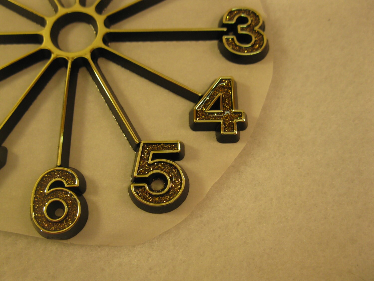 Vintage plastic clock face 4 inch For clockmaking Etsy