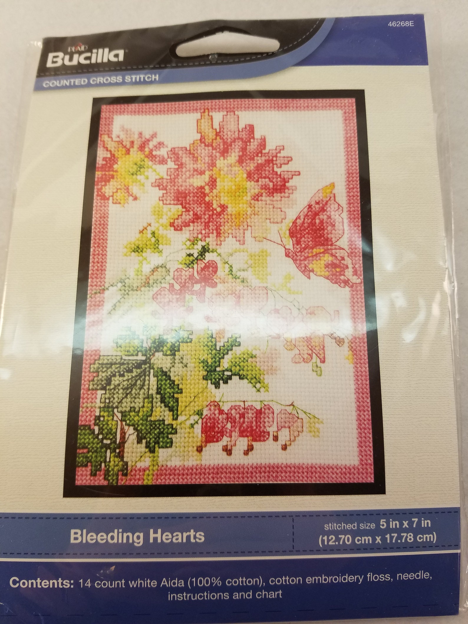 Plaid Bucilla Counted Cross Stitch Bleeding Hearts HD46268 Etsy