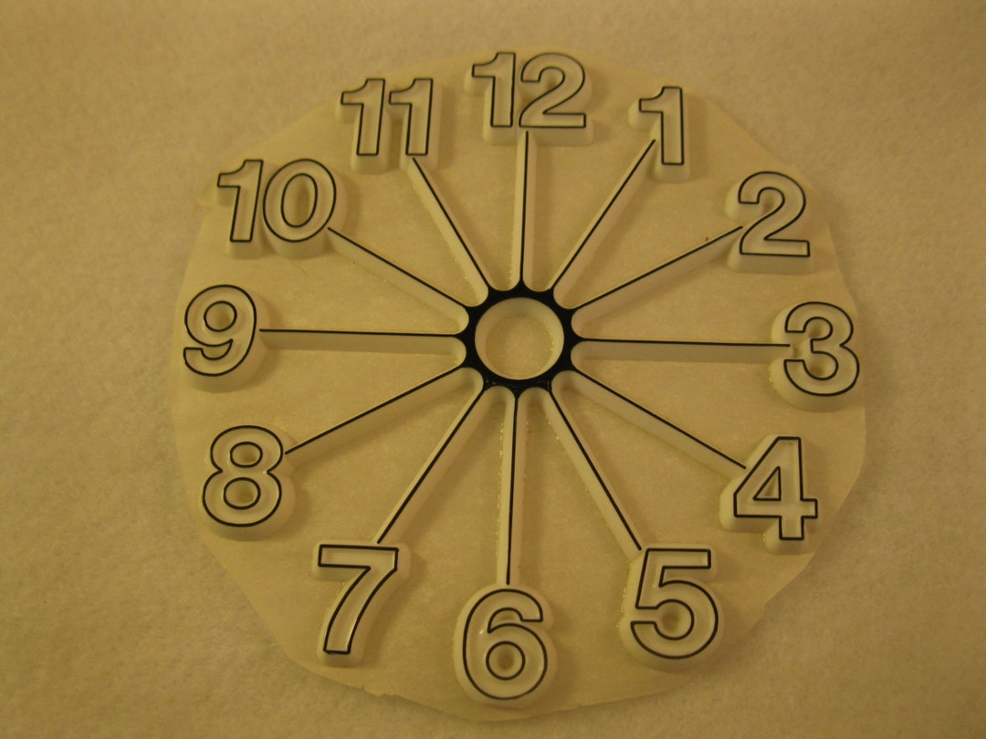 Vintage Plastic Clock Face 4 Inch for Clockmaking Etsy