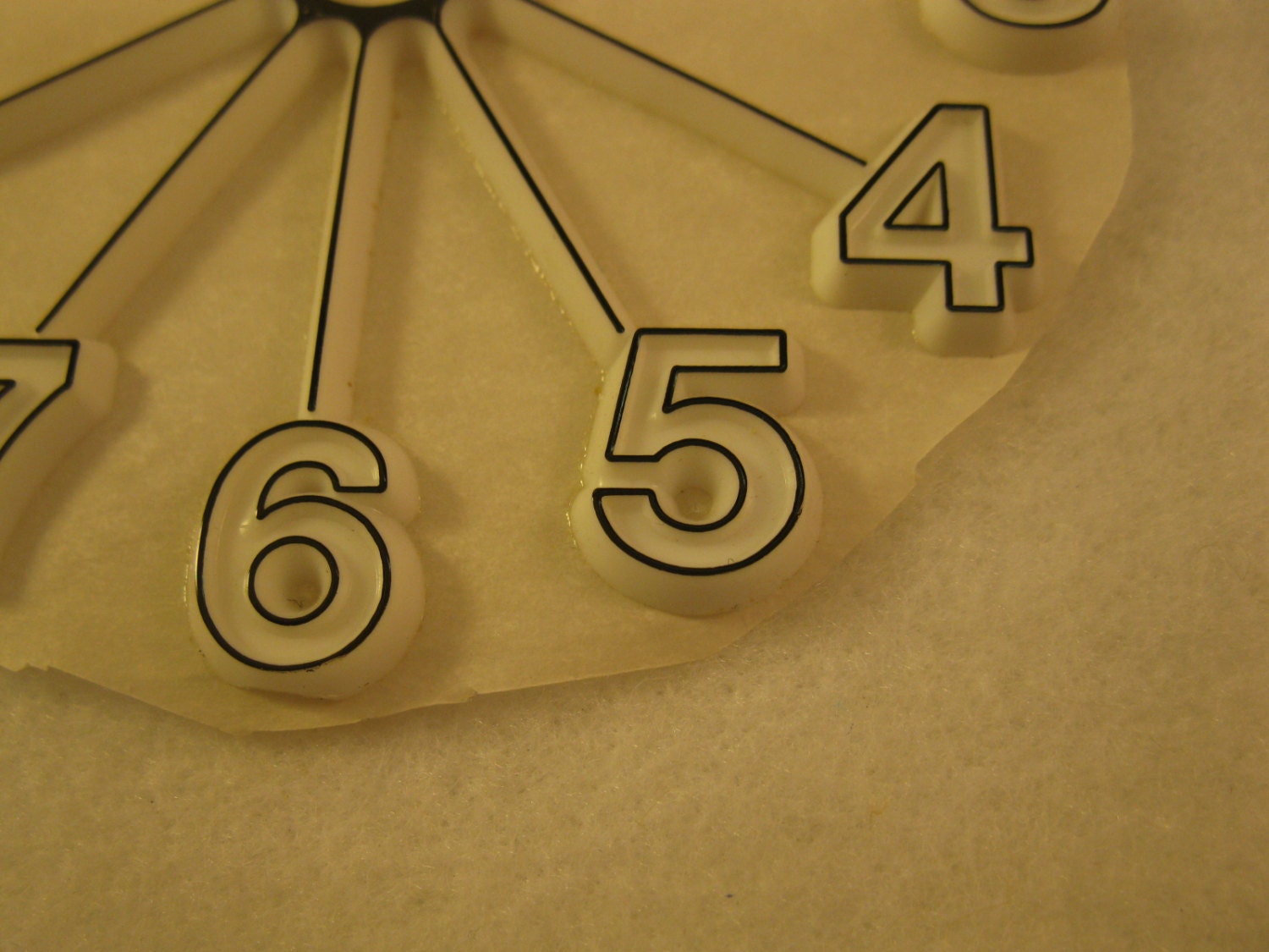 Vintage Plastic Clock Face 4 Inch for Clockmaking Etsy