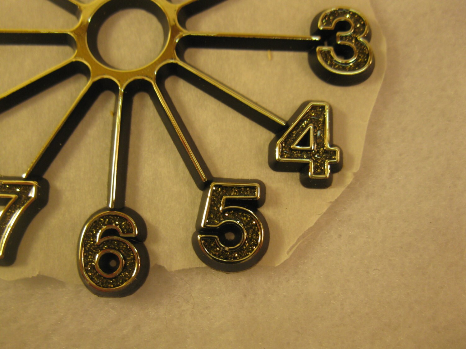 Vintage Plastic Clock Face 3 Inch for Clockmaking Etsy