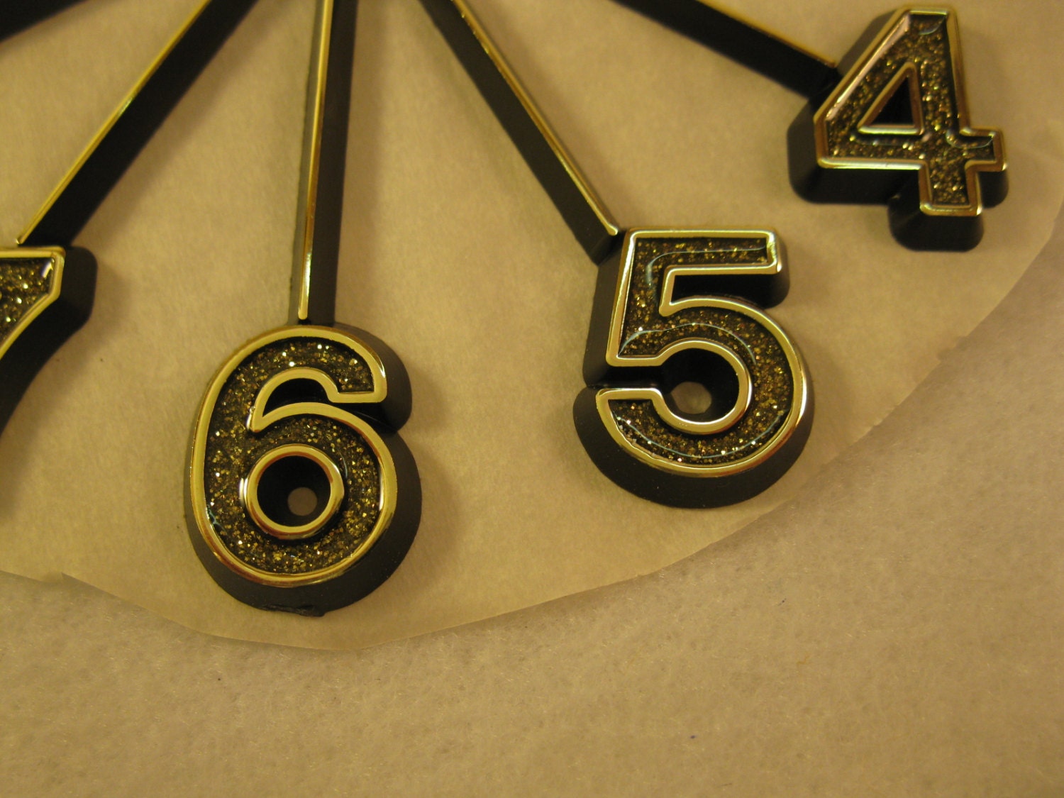 Vintage Plastic Clock Face 5 Inch for Clockmaking Etsy