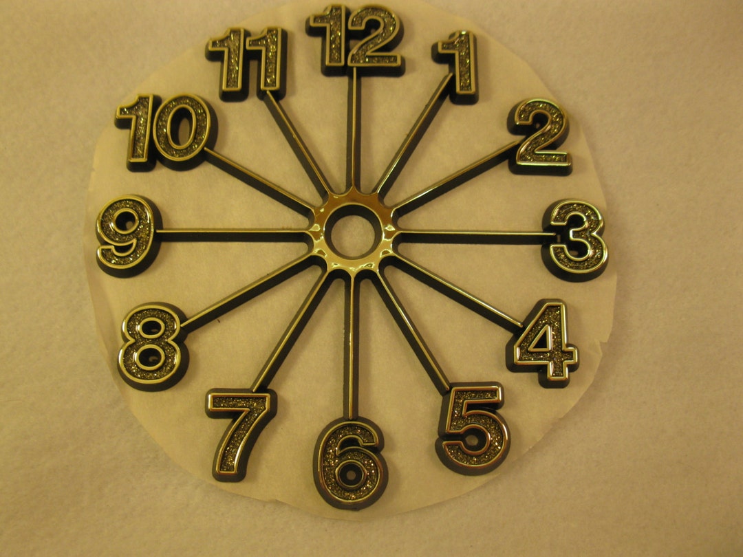 Vintage Plastic Clock Face 5 Inch for Clockmaking Etsy