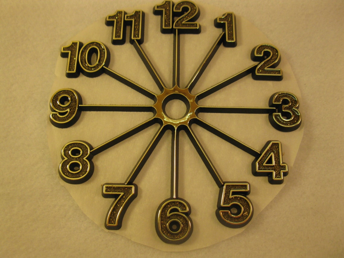 Vintage Plastic Clock Face 5 Inch for Clockmaking Etsy