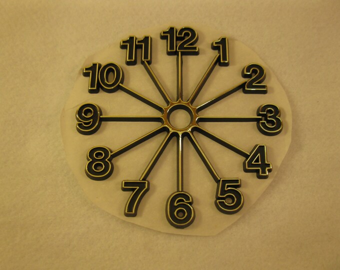 Vintage Plastic Clock Face 4 Inch for Clockmaking Etsy