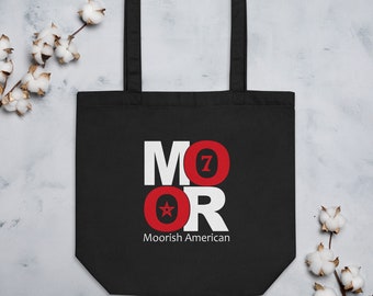 Moorish American Pride Tote Bag: Circle 7 Star Design