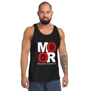 Moorish American Moor Moorish American Islam Muslim Circle 7 Moorish Star Unisex Tank Top