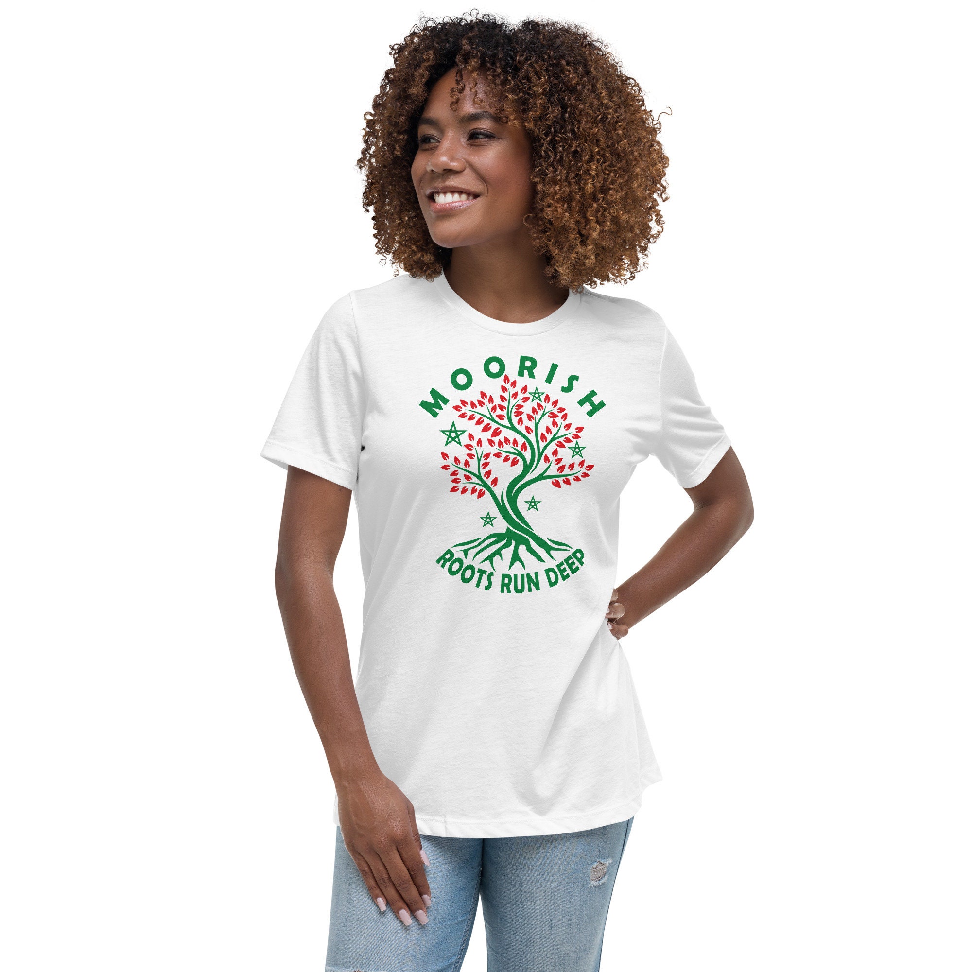 Moorish Roots Run Deep Moors Black History Moorish American Women's Relaxed T-Shirt