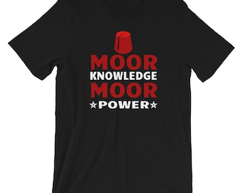Moor Knowledge Moor Power Moorish American Short-Sleeve Unisex T-Shirt
